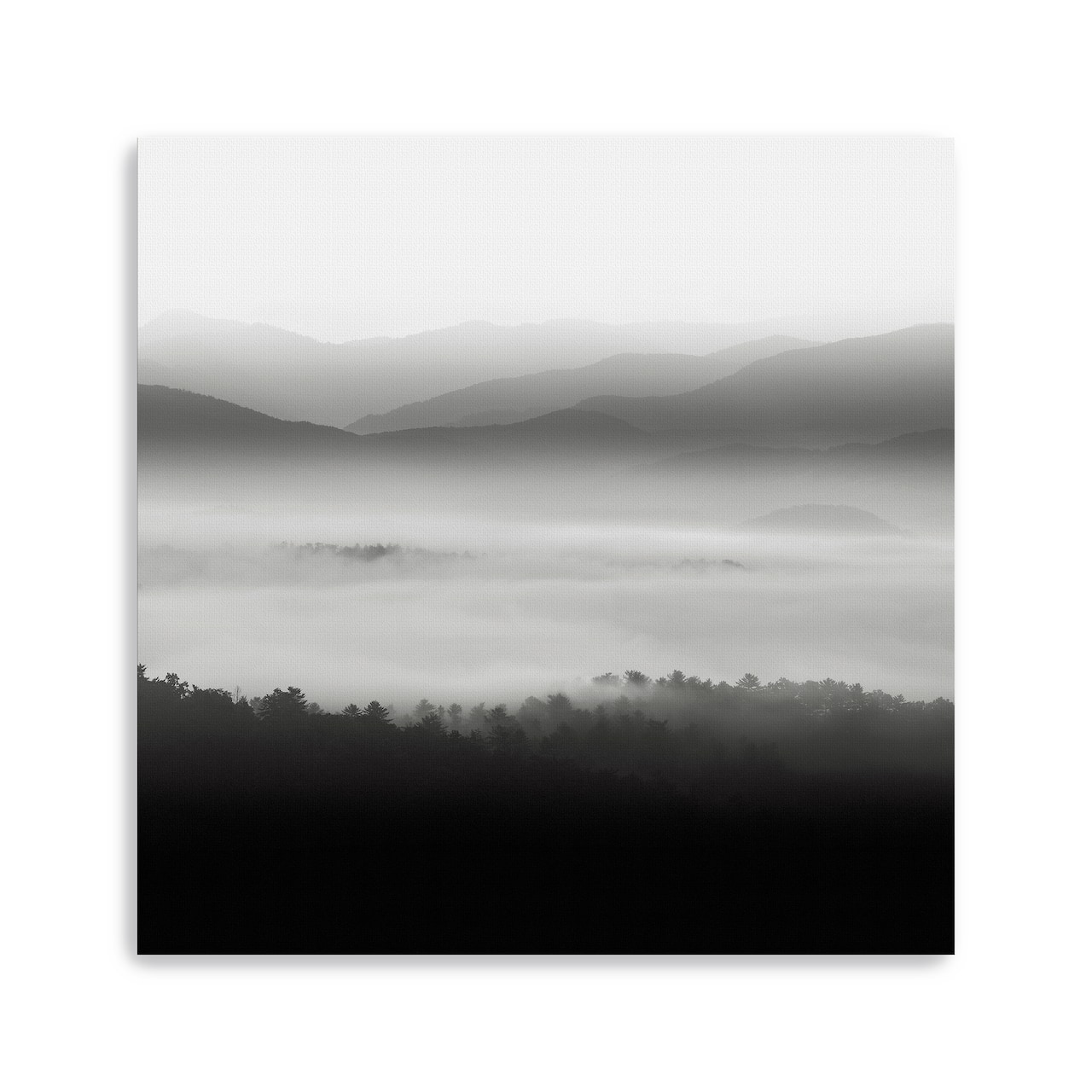 Lumaprints Still Morning Smoky Mountains Canvas Wall Art